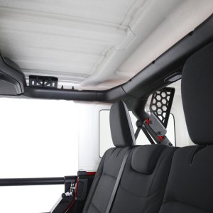 Jeep Wrangler JLU Roof Rack Accessory - Go Rhino - SRM Roll Bar Mount Kit - Textured Black - `19-`22